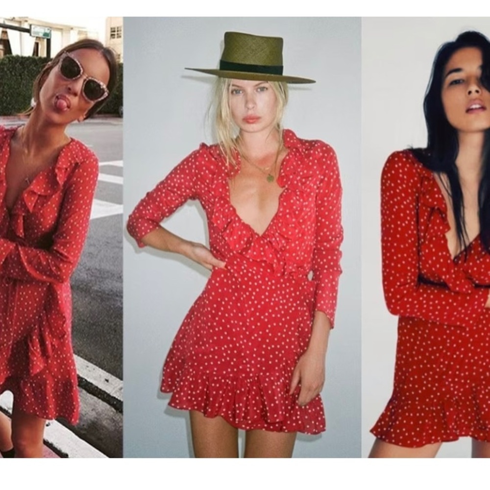 Realisation Par red star dress Size small - Picture 1 of 3